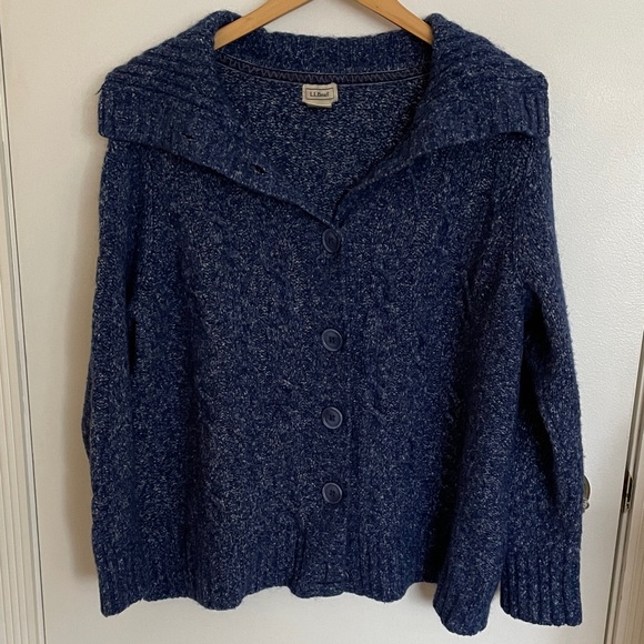 L.L. Bean Sweaters - Size 2X L.L. Bean Women's Blue Cardigan Sweater